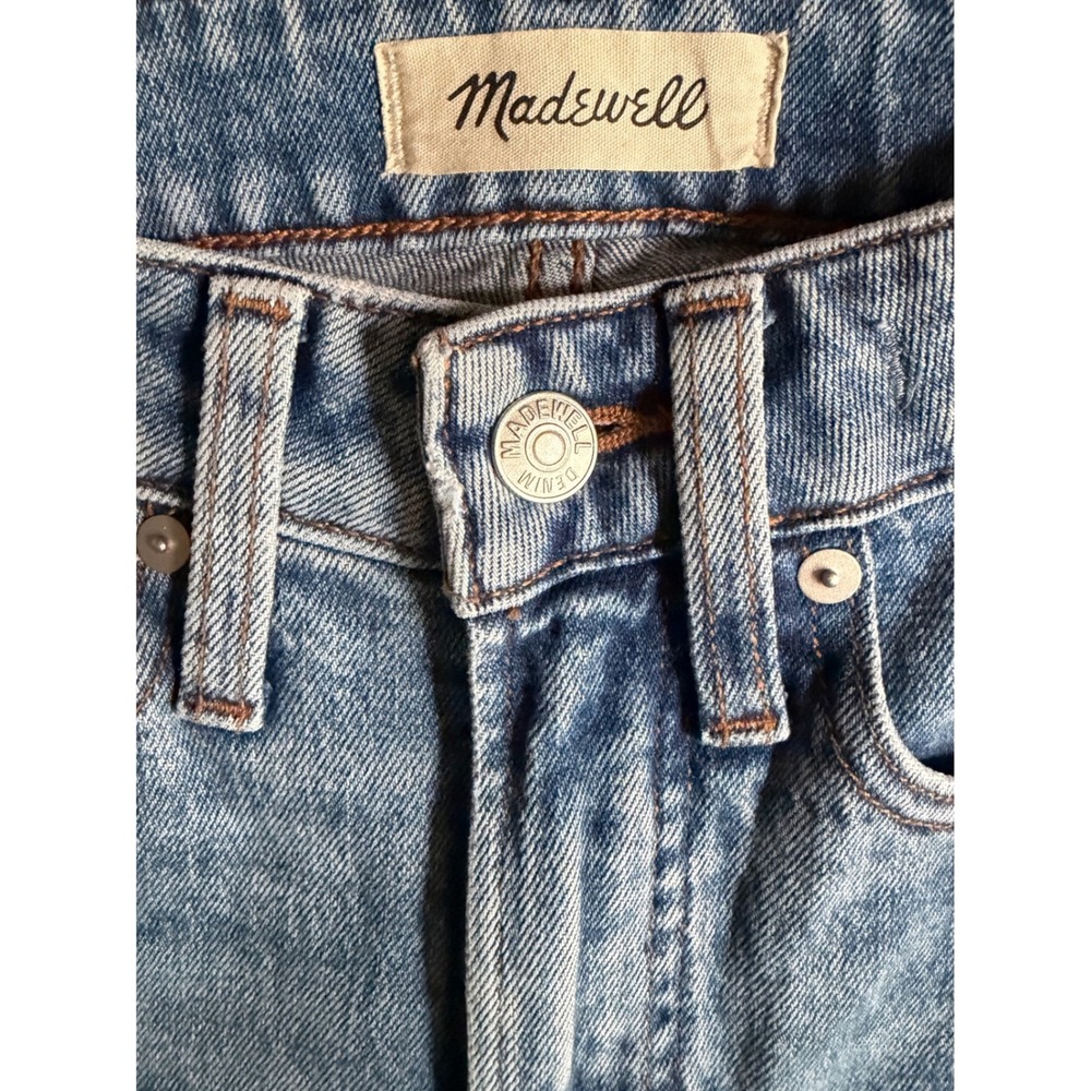 Madewell Curvy Perfect Vintage Straight Jean 24P Distressed Blue Denim NWT - Picture 2 of 7